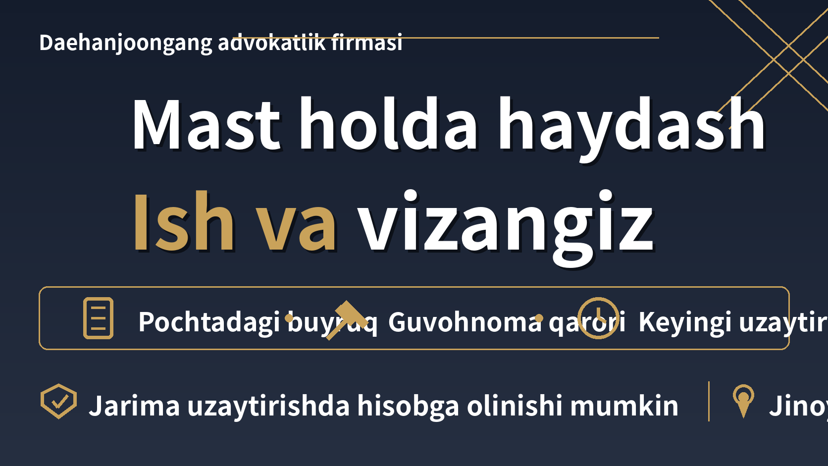 Koreyada mast holda haydab qo'lga tushdim: ishim va vizam nima bo'ladi?