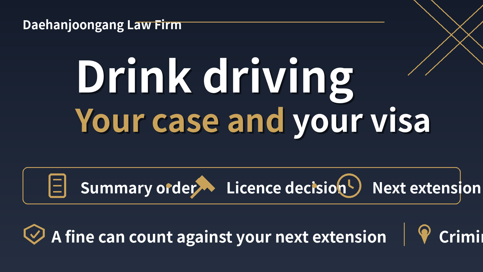 Caught drink-driving in Korea: what happens to my case and visa?