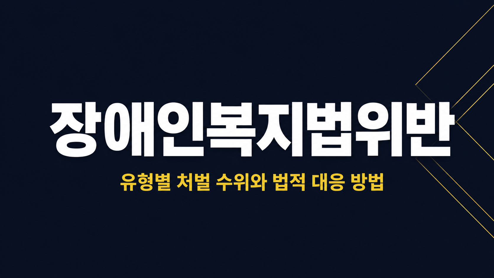 장애인복지법위반 이미지 1