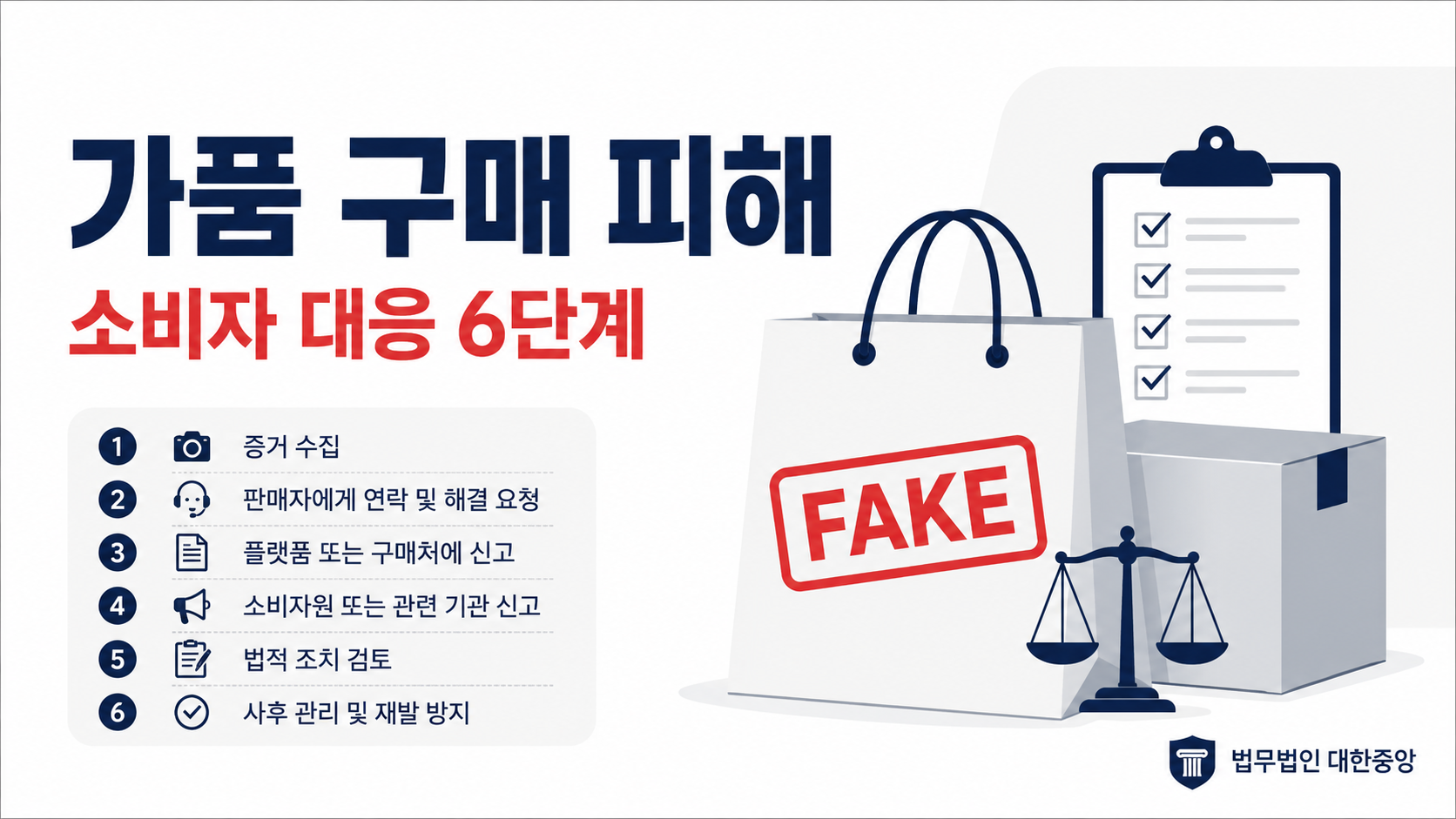 온라인 구매 가품 피해, 소비자 대응 방법 — 부산 소비자·민사 변호사 안내 이미지 1