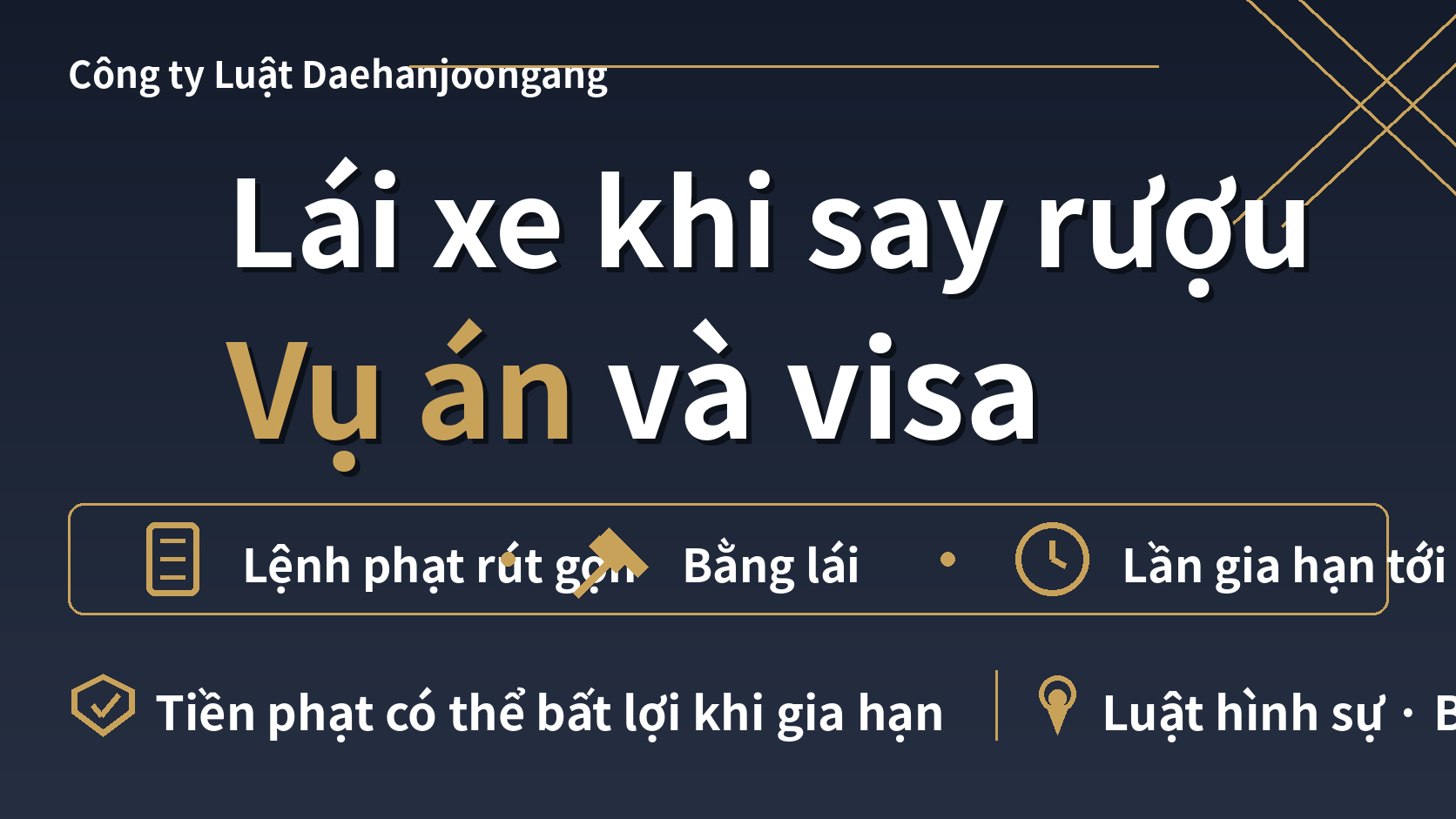 Lái xe khi say rượu ở Hàn: vụ án và visa của tôi sẽ ra sao?