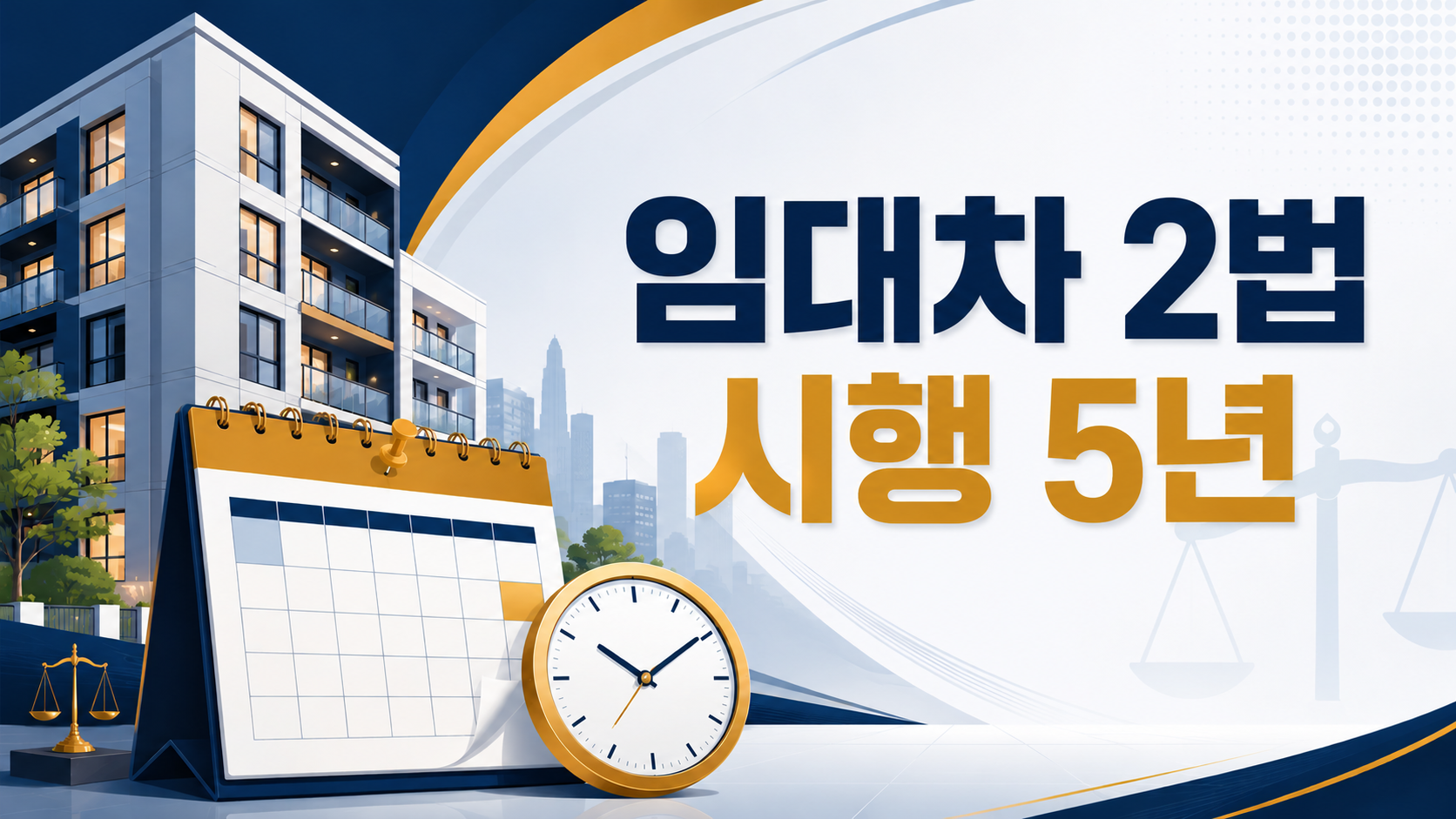 부산 부동산전문변호사 정리 - 임대차 2법 시행 5년, 계약갱신청구권 '4년 만기'가 부른 3대 분쟁 이미지 1