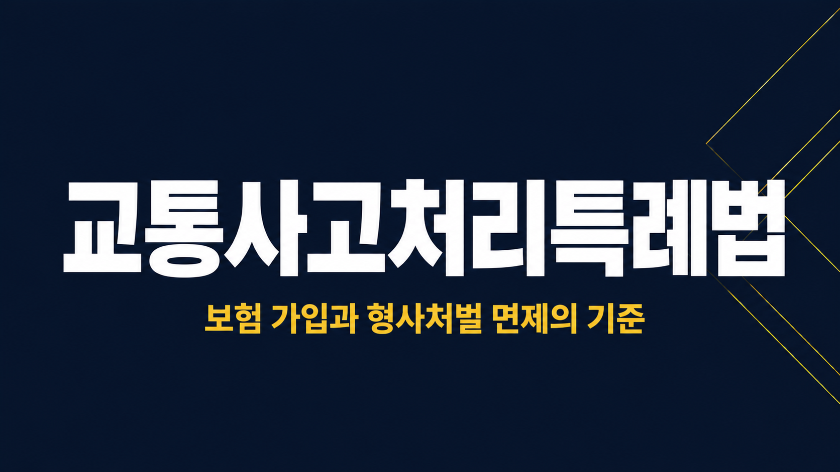 교통사고처리특례법 이미지 1