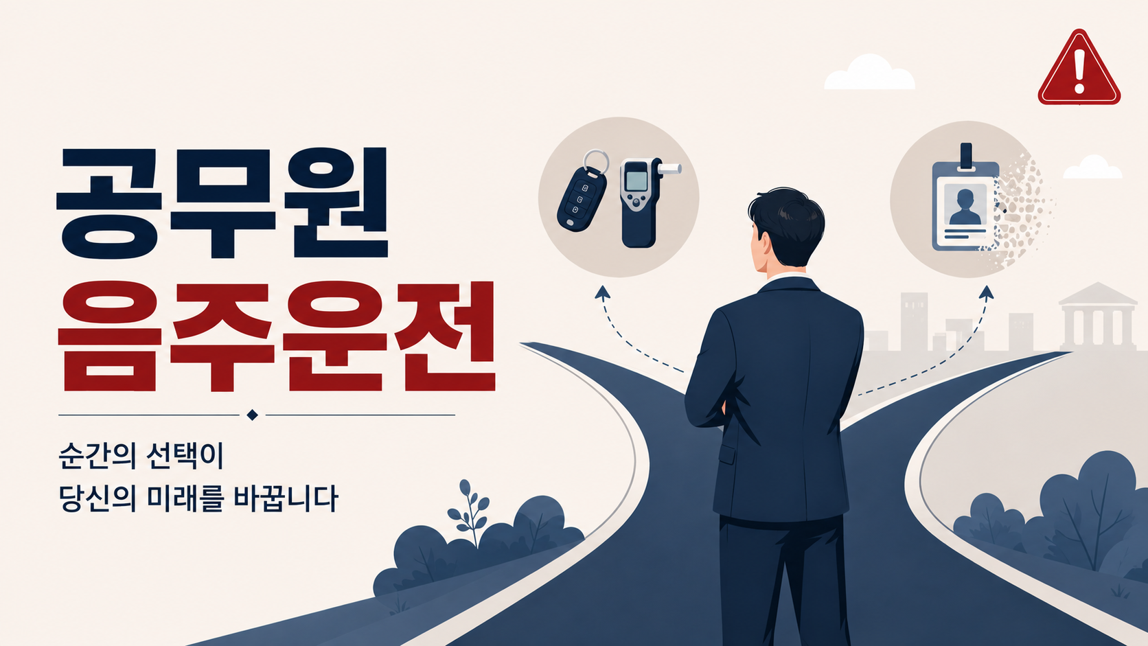 공무원 음주운전, 형사처벌로 끝나지 않습니다 — 징계·당연퇴직까지 | 부산 음주운전·형사 변호사가 정리하는 2026 기준 이미지 1