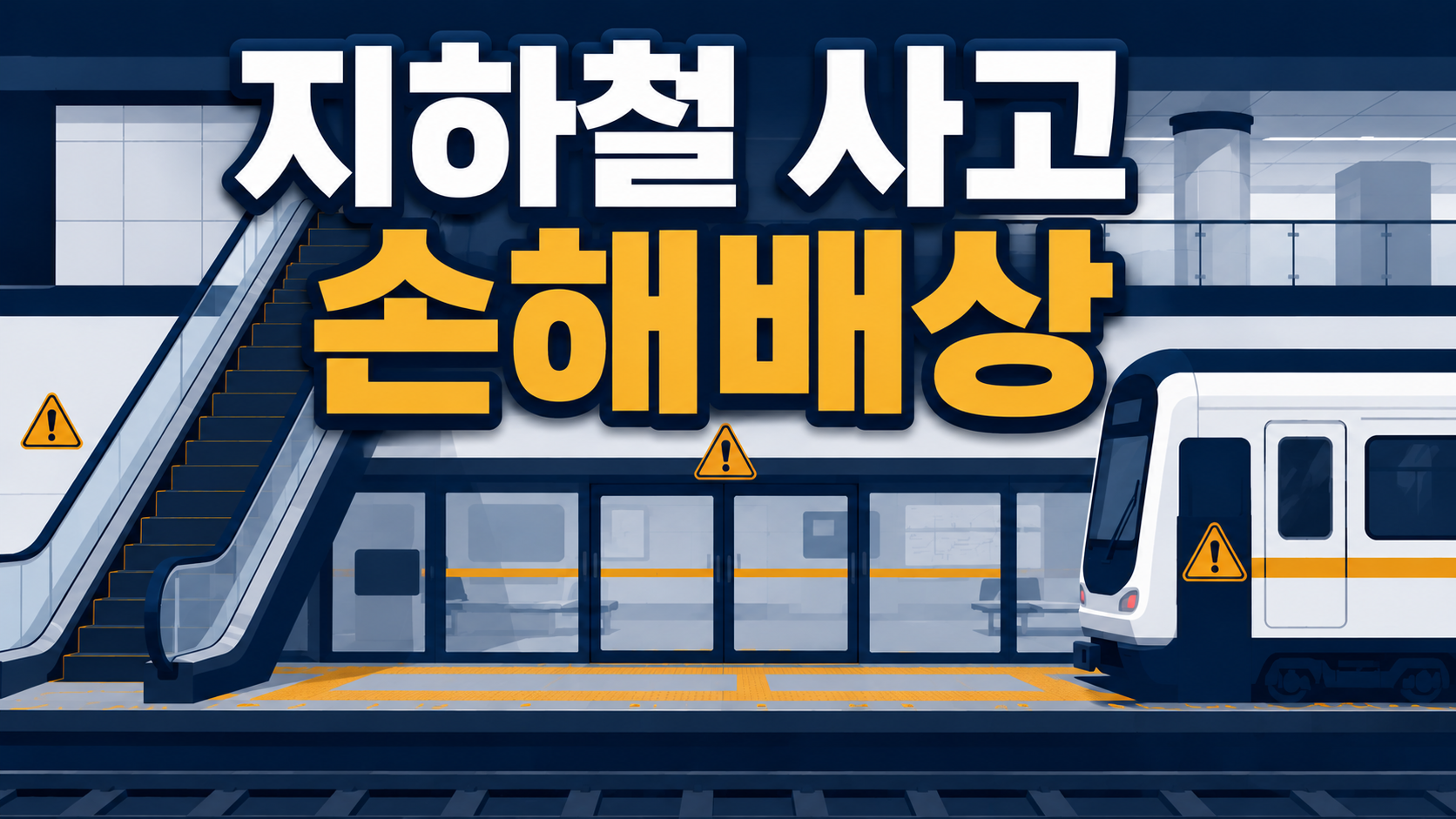 지하철에서 다쳤을 때 손해배상 — 에스컬레이터·승강장·차내 사고 유형별 보상을 부산 변호사가 정리합니다 이미지 1